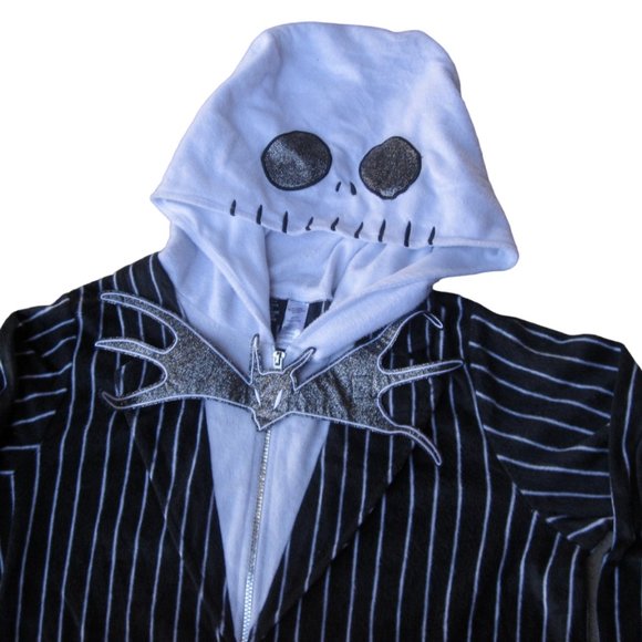 Nightmare Before Christmas Jack Skellington 1-Pc Costume Adult Size L MARDI GRAS - Picture 9 of 9